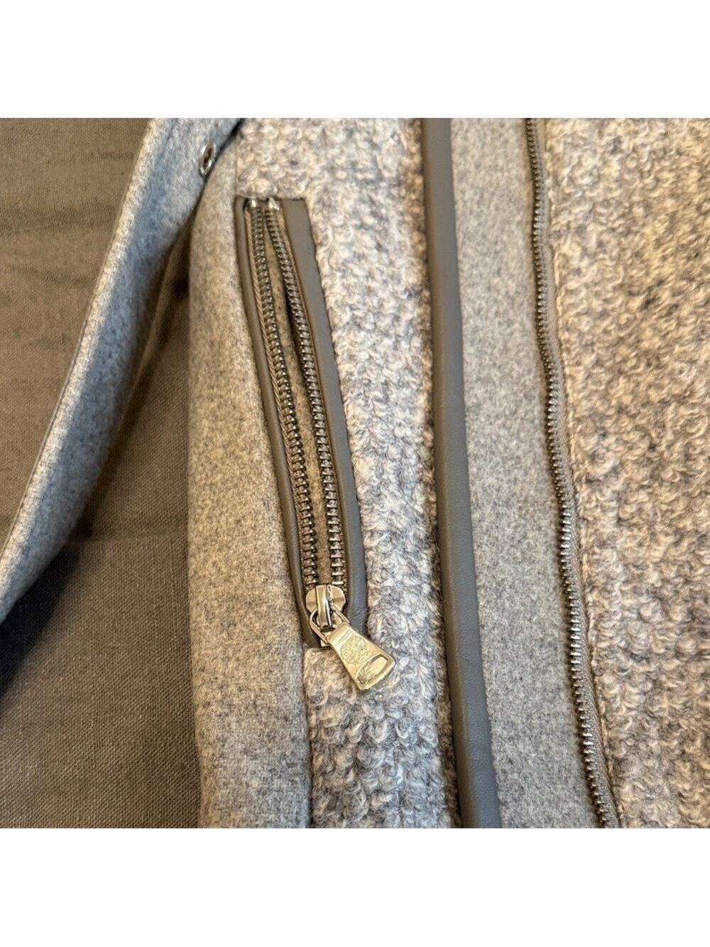 Vince Camuto Gray Trench Coat Belt - Picture 6 of 7
